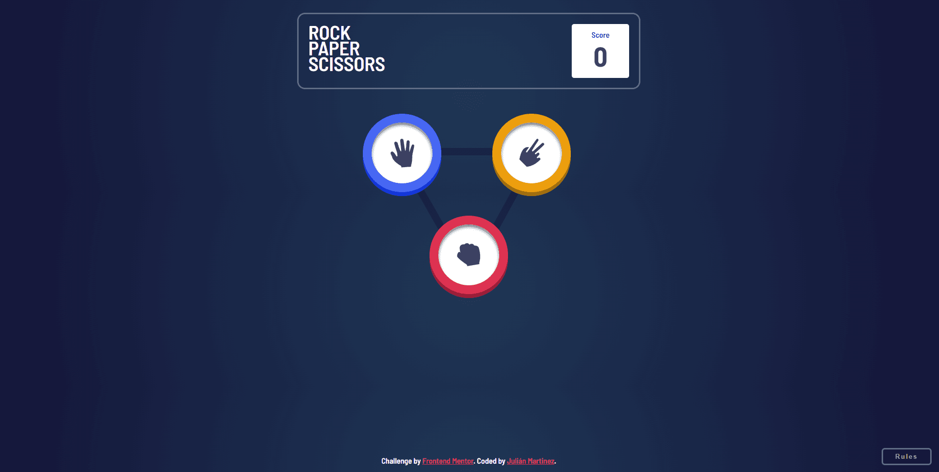 Paper, Rock, Scissors Game